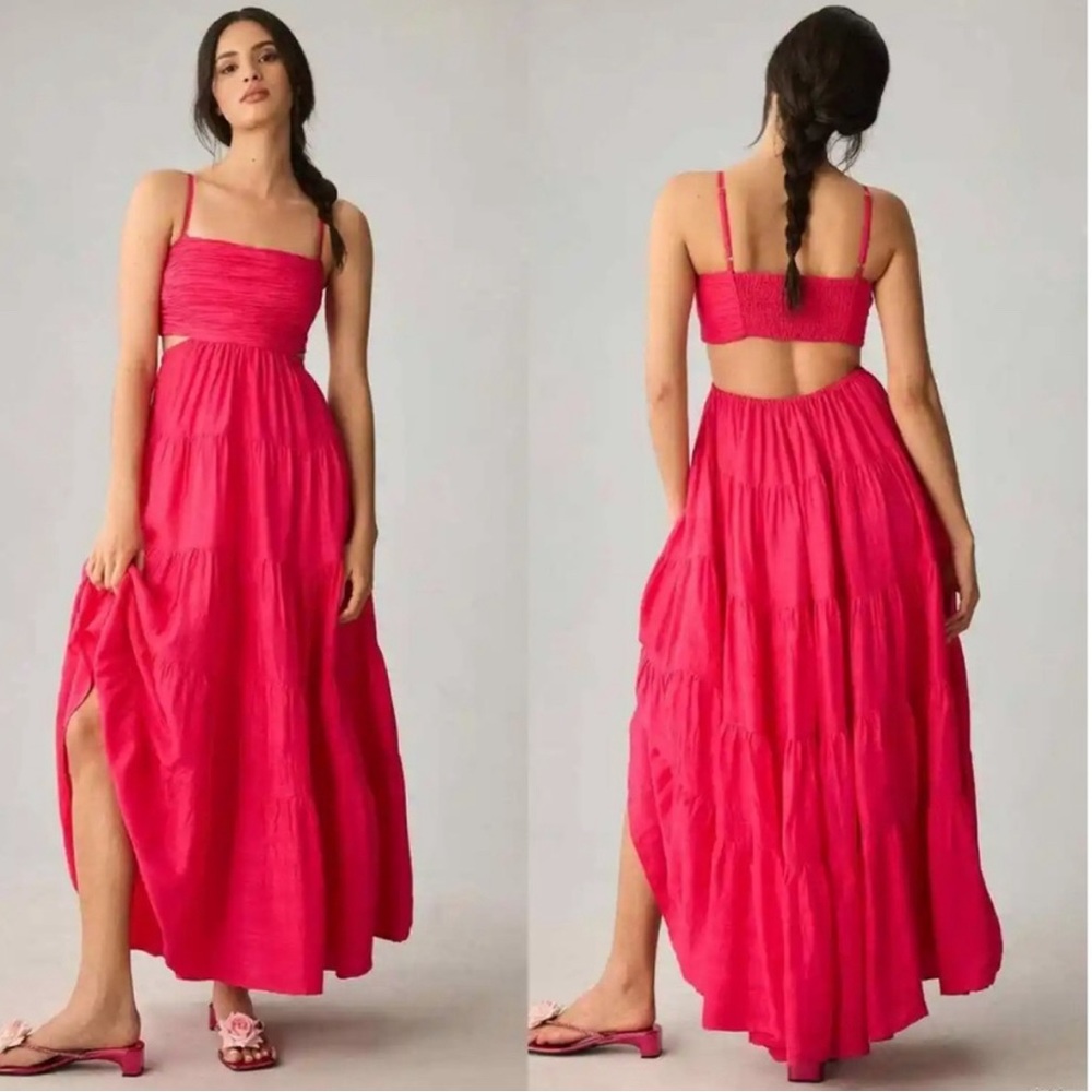 NWT let me be fuchsia dress from Anthropologie